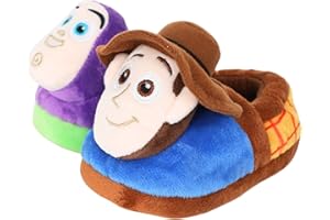 Ground Up Toy Story Kids Slippers Boys Buzz Lightyear and Woody