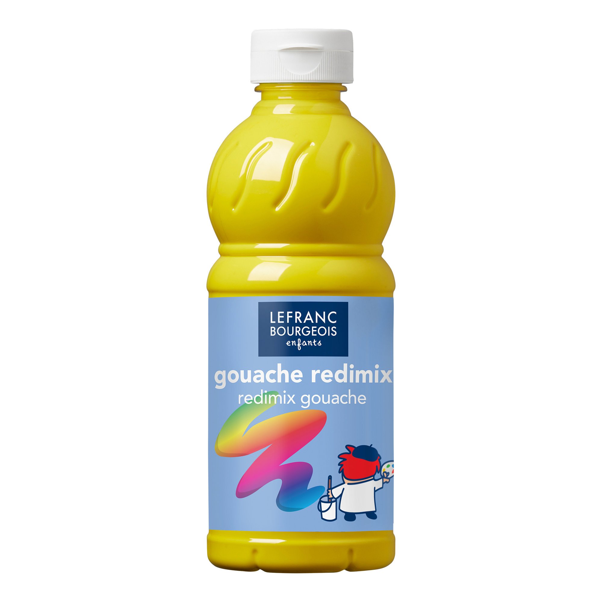 Lefranc Bourgeois Color & Co 188001 Redimix Liquid Paint, 500ml Volume, Primary Yellow, Pack of 10