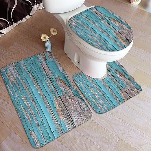 NB Badezimmerteppich-Set, 3-teilig, Badteppich für Badezimmer, waschbar