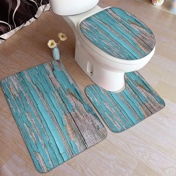 NB Badezimmerteppich-Set, 3-teilig, Badteppich für Badezimmer, waschbar