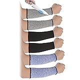 Lusofie 3 Pairs Cut Resistant Sleeve Arm Protection
