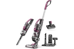 Roomie Tec SlimVac Upright Cordless Vacuum Cleaner, Dual Motor Powerful Suction, Up to 40 min Runtime, Lightweight, Includes 