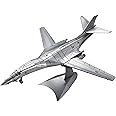 Piececool 3D Metal Puzzles for Adults, Fighter Attack Planes Military Metal Airplane Model Building Kit, Best Gifts for Christmas New Year Days