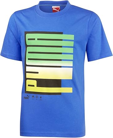 PUMA Fade tee - Camiseta para niño (algodón orgánico): Amazon.es: Ropa y accesorios