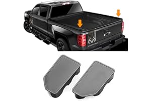 TTCR-II for GMC Sierra and Chevy Silverado Bed Rail Stake Hole Covers 2014-2018, Truck Bonneau Covers Stake Pocket Plugs for Sierra Denali/SLE/SLT/AT4/Base and Silverado High Country/LT/LTZ (2 Packs)