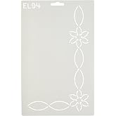 Quilting Creations Starflower Chain Border and Corner Quilt Stencil
