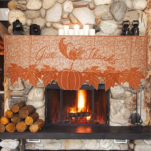 Amazon Com Orgrimmar 20 X60 Thanksgiving Fireplace Scarf Fall