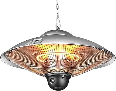 JYD Calentador de Patio eléctrico para Exteriores, Calentador Colgante