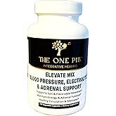Elevate Mix;Low Blood Pressure,POTS,Hypotention, Electrolyte and Adrenal Support. 120 Capsules, Vegan, Non GMO, No Artificial fillers or Stearate additives.