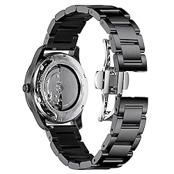 BINLUN Thick Stainless Steel Watch Band Metal Heavy