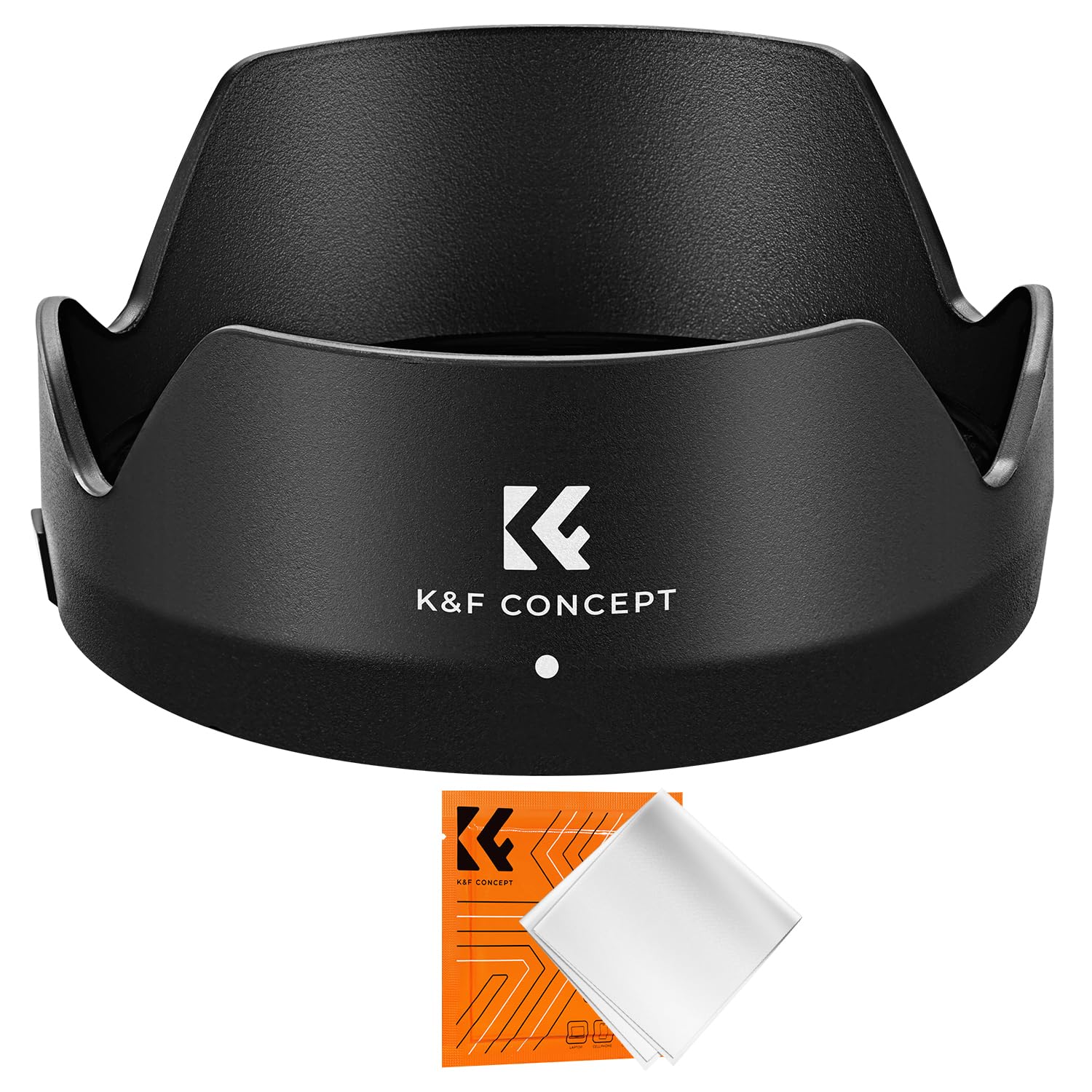 K&F CONCEPT ES-68 Lens Hood for Canon EF 50mm f/1.8 STM Lens, 49mm Bayonet Lens Hood, Reversible Sun Shade Lens Protector with Cleaning Cloth
