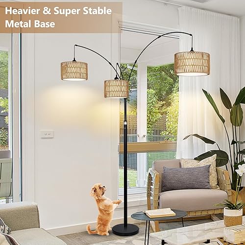 Ikea Floor Lamp Arc Floor Lamp For Living Room, Stylish Rattan