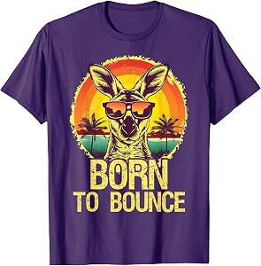 Born To Bounce Kangaroo Funny Australia Day Australian T-Shirt