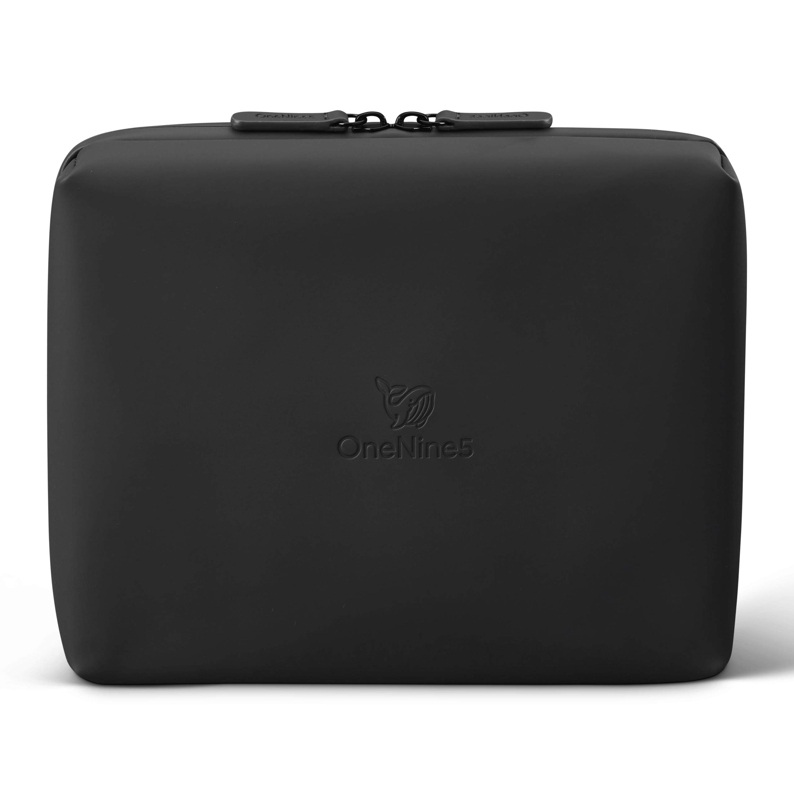 OneNine5 Eco-Friendly Travel Wash Bag (Toiletry Bag) with 100% Recycled Plastic Lining - Miho Black