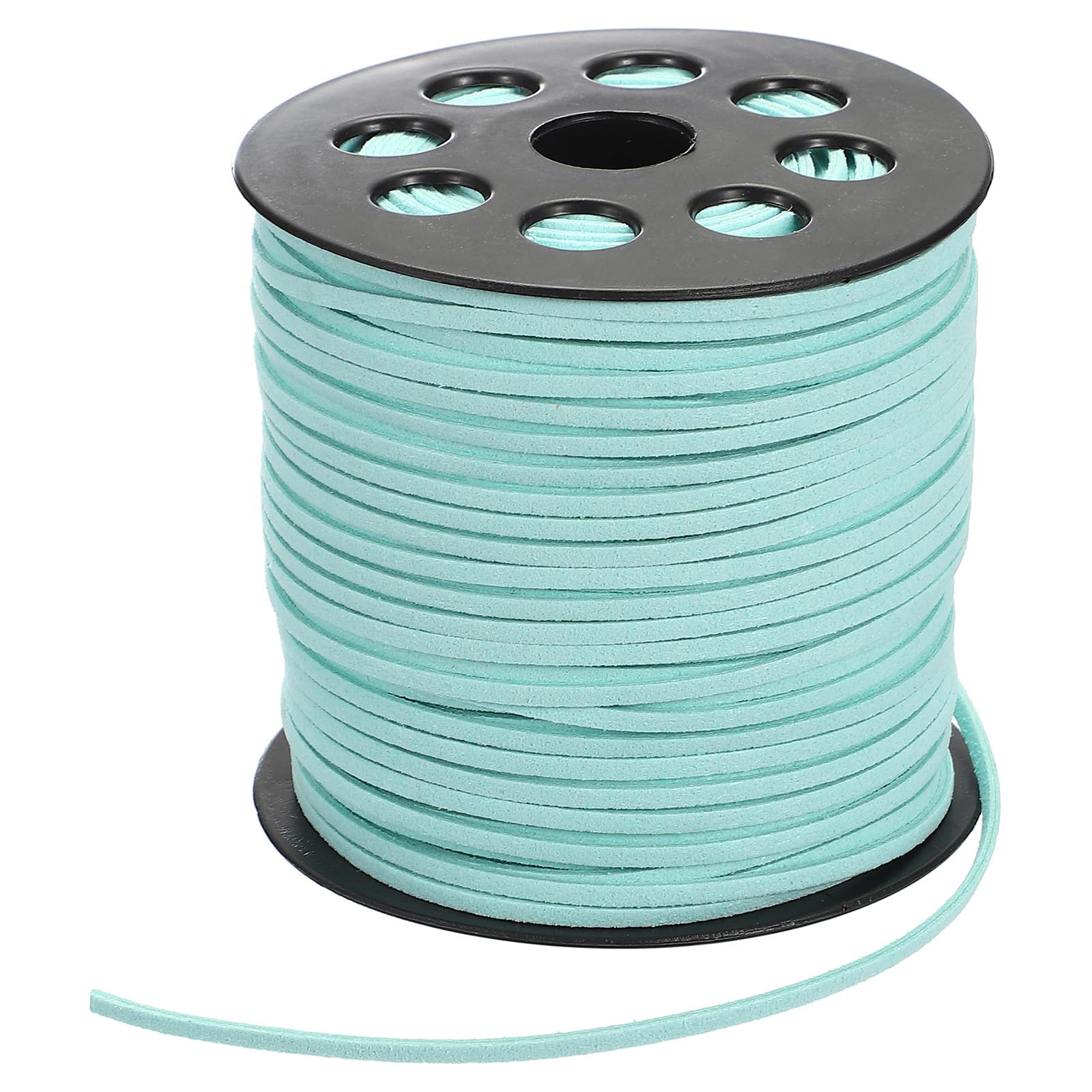 PATIKIL 100 Yards x 2.6mm Faux Suede Leather Cord, Leather Lace String for Bracelet Necklace Beading Making DIY Crafts, Blue