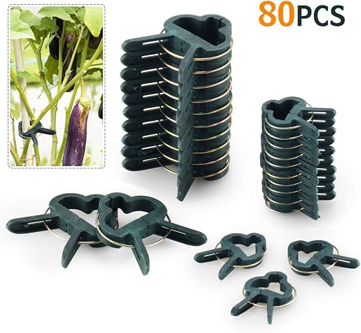 FORMIZON 80 Pcs Clip de Jardín, Clip de Jardinería de Plástico ...