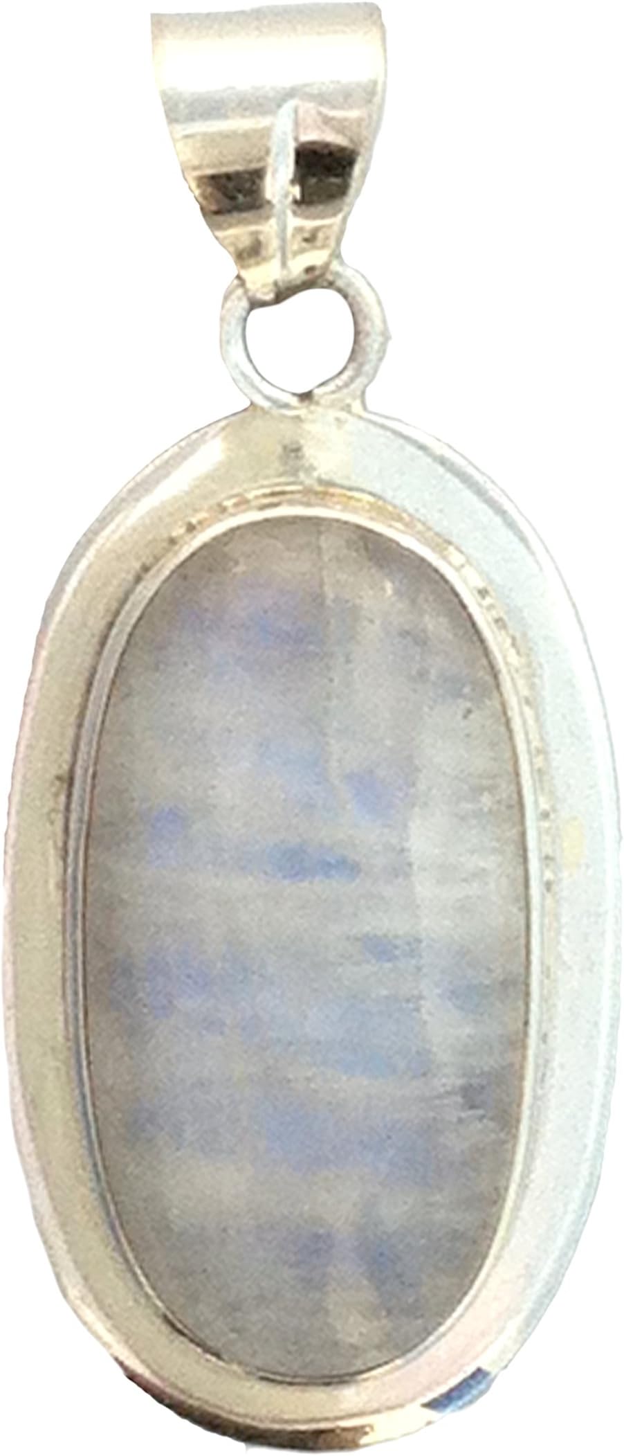Moonstone 1.5" Healing Stone Sterling Silver Pendant
