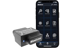 BlueDriver Bluetooth Pro OBDII Scan Tool for iPhone & Android - No Subscription Fee - OBD2 Car Scanner and Code Reader - Diagnose Check Engine, ABS, SRS, Airbag & 7000+ Issues on Vehicles 1996+