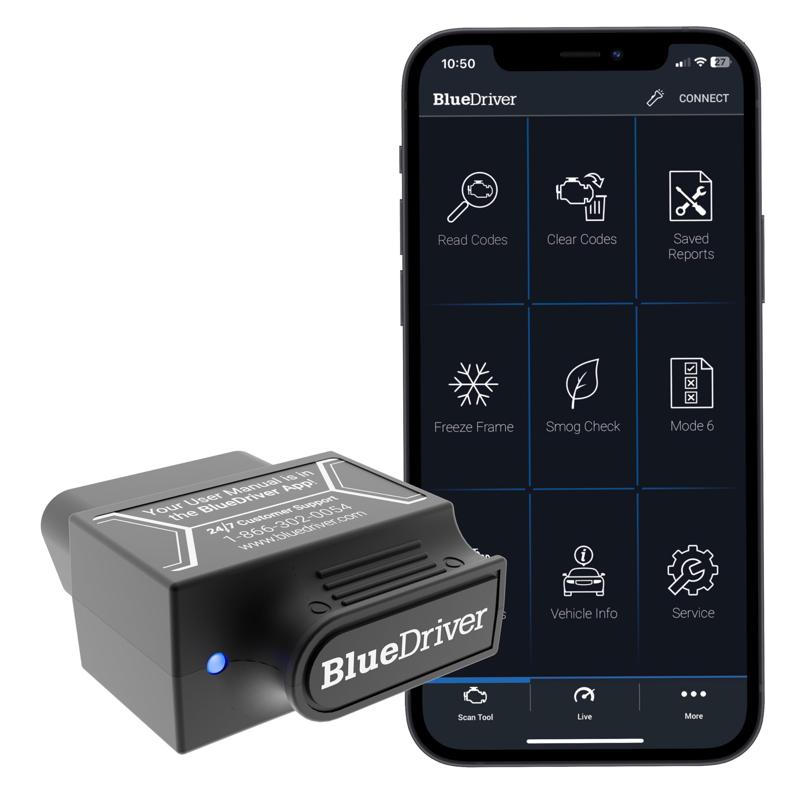 BlueDriver Bluetooth Pro OBDII Scan Tool for iPhone