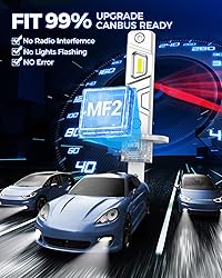 Marsauto H1 Fog Light Bulb, 600% Brightness H1 Fog
