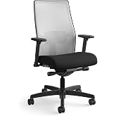 HON Ignition 2.0 Ergonomic Office Chair, Lumbar Support, Desk Chair, Fog | Ergonomic office desk chair with lumbar support, adjustable arms, office decor, workstation comfort for focused productivity