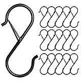 FSAH 35 Pcs S Hooks for Hanging Safety Buckle, 3.5