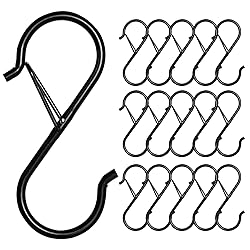 FSAH 35 Pcs S Hooks for Hanging Safety Buckle, 3.5