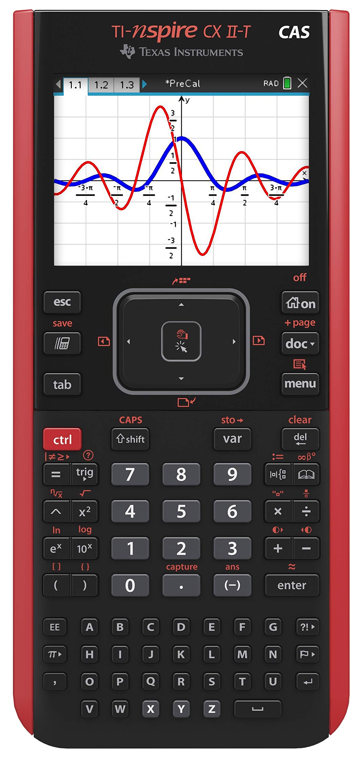 Texas Instruments New Ti-Nspire CX II-T Case – Formal Graphing Calculator – Exam Mode