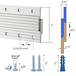 French Cleats 5 inch - Supports 45 lbs - Heavy Duty