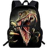 VEEWOW 16inch Animal Daypack Dinosaur T Rex Backpack For Kids School Bag Boys Girls (D944a)
