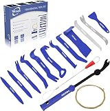 Wetado 15Pcs Auto Trim Removal Tool Kit Car Panel Fasteners Rivet Remover
