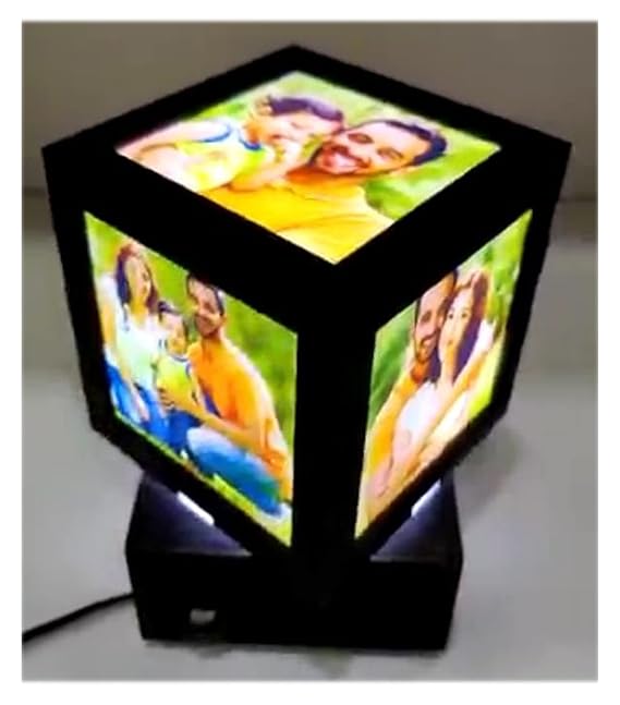 Buy Love India Personalized Rotating LED Photo Frame with Your 5