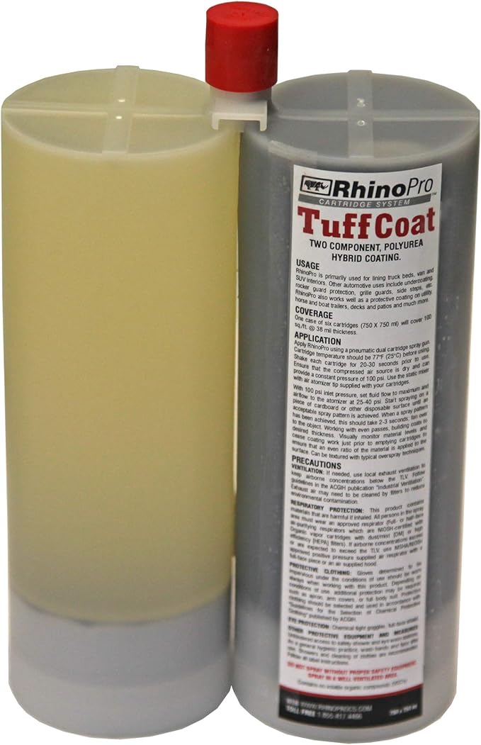 Bed Liner Kit Rhino Pro Cartridges (BLACK) Automotive