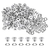HARFINGTON 100PCS Grommets Eyelets 1/6 Inch