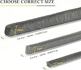 fowong Draught Excluder 4.9m Weatherstrip 9mm Brush Seal Grey Door Window view 6