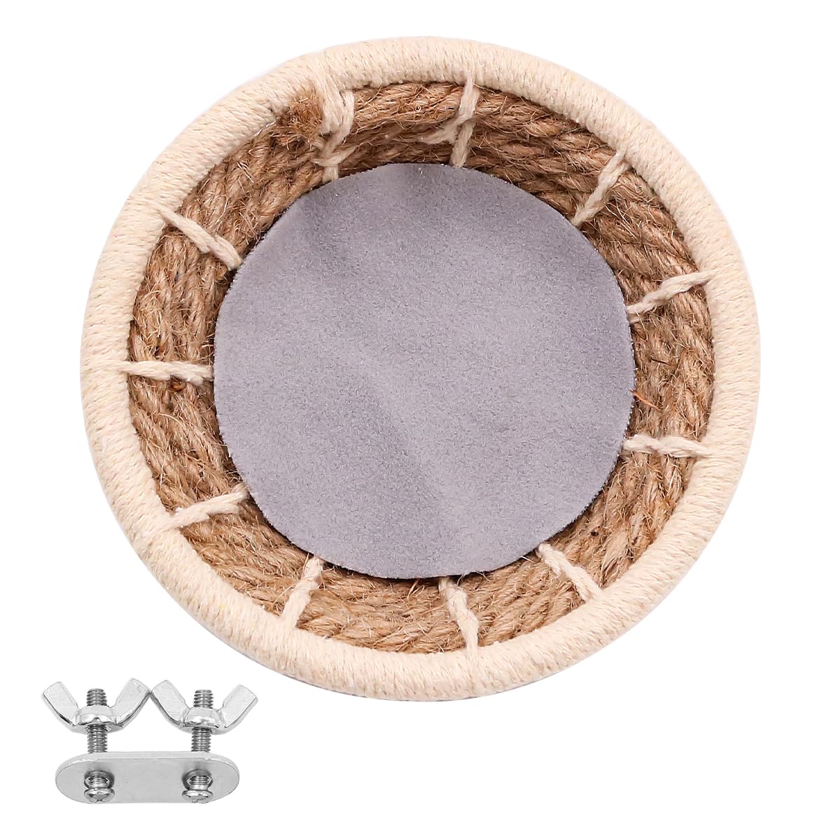 Alnicov Bird Nest Twine Bird Nest Breeding Nest Canary Nest for Budgies Parakeet Cockatiel Small Medium Parrot Cage Hatching Nesting Box