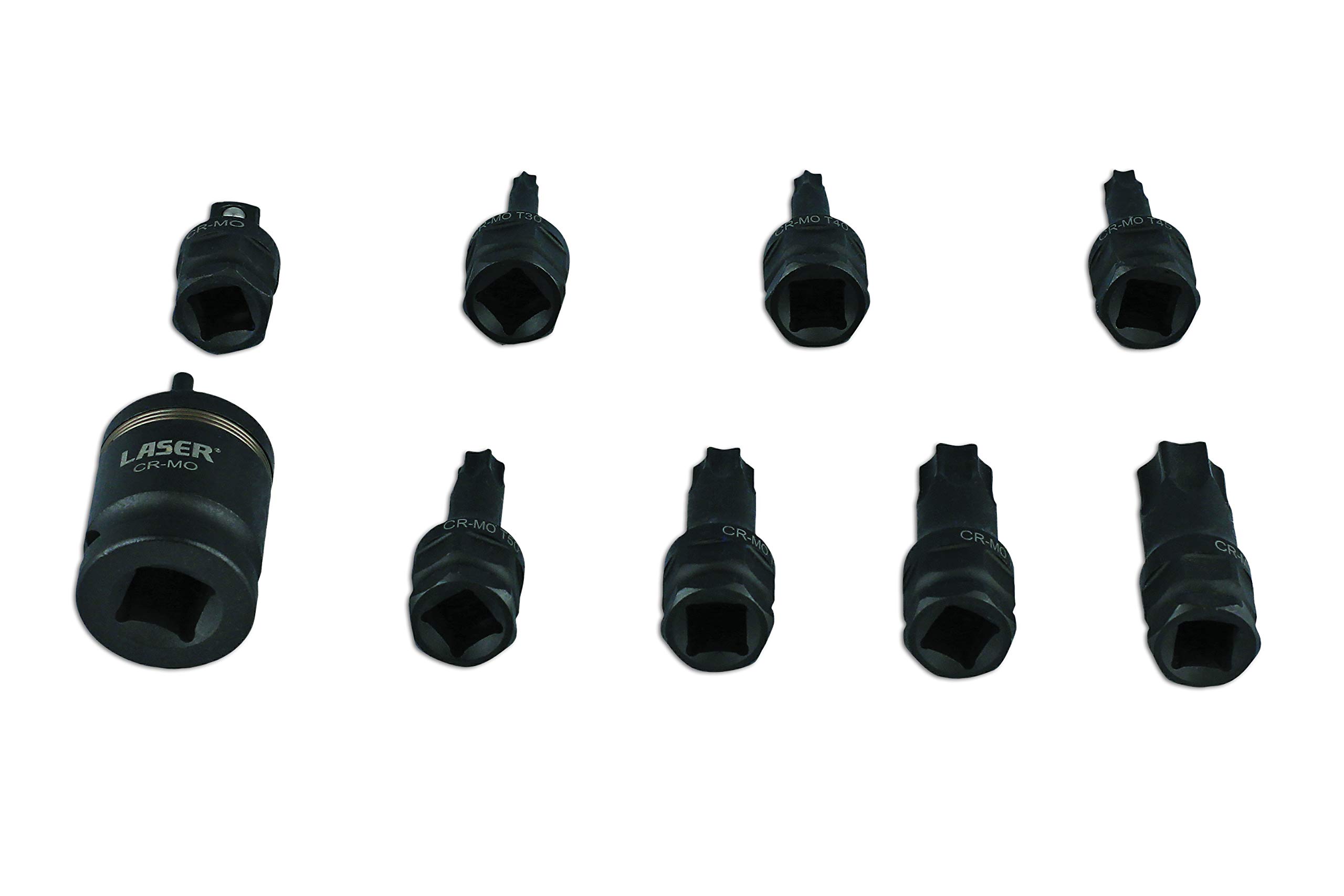 Laser 7978 Dual Drive Star* Impact Bit Socket Set 9pc