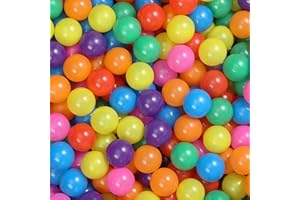 YUFUL Ball Pit Balls 170pcs for Kids, Plastic Balls for Ball Pit, 2.2” Crush Proof Play Balls BPA Free Non-Toxic, 7 Kinds of Bright Color Ocean Balls Include a Net Bag