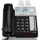 AT&amp;T ML17929 2-Line Corded Speakerphone with Caller ID/Call Waiting, Black - Built-in Speakerphone, 3-Way Conferencing, Headset Compatible