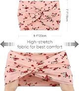 DRESHOW 4 Pack Turban Headbands Women Wide Vintage Knoted Hair Accessories view 7