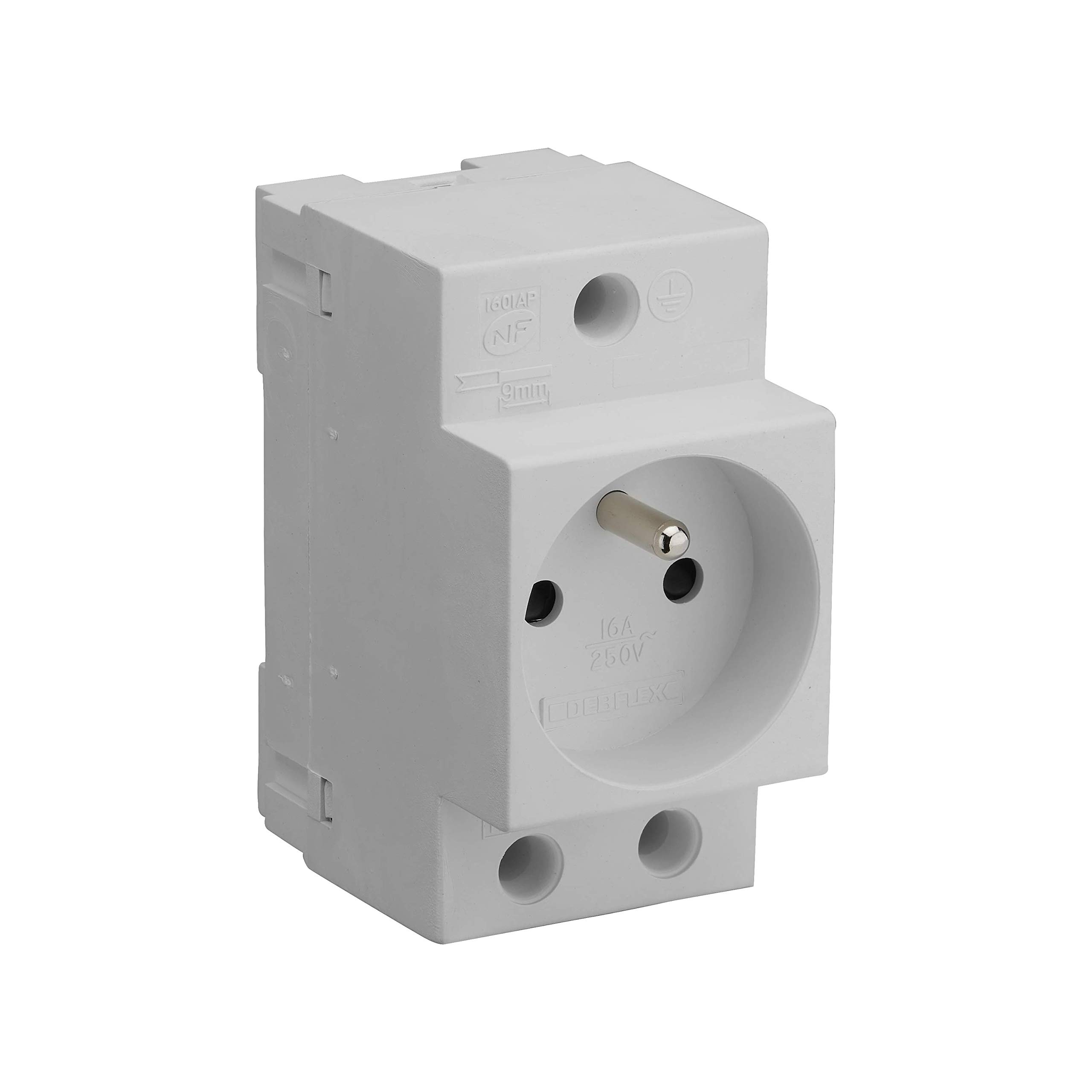Debflex 707891 Modular Socket 2 P+T 16 A Grey