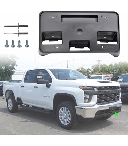 Soporte De Placa De Matrícula Frontal De Plástico Para Chevy