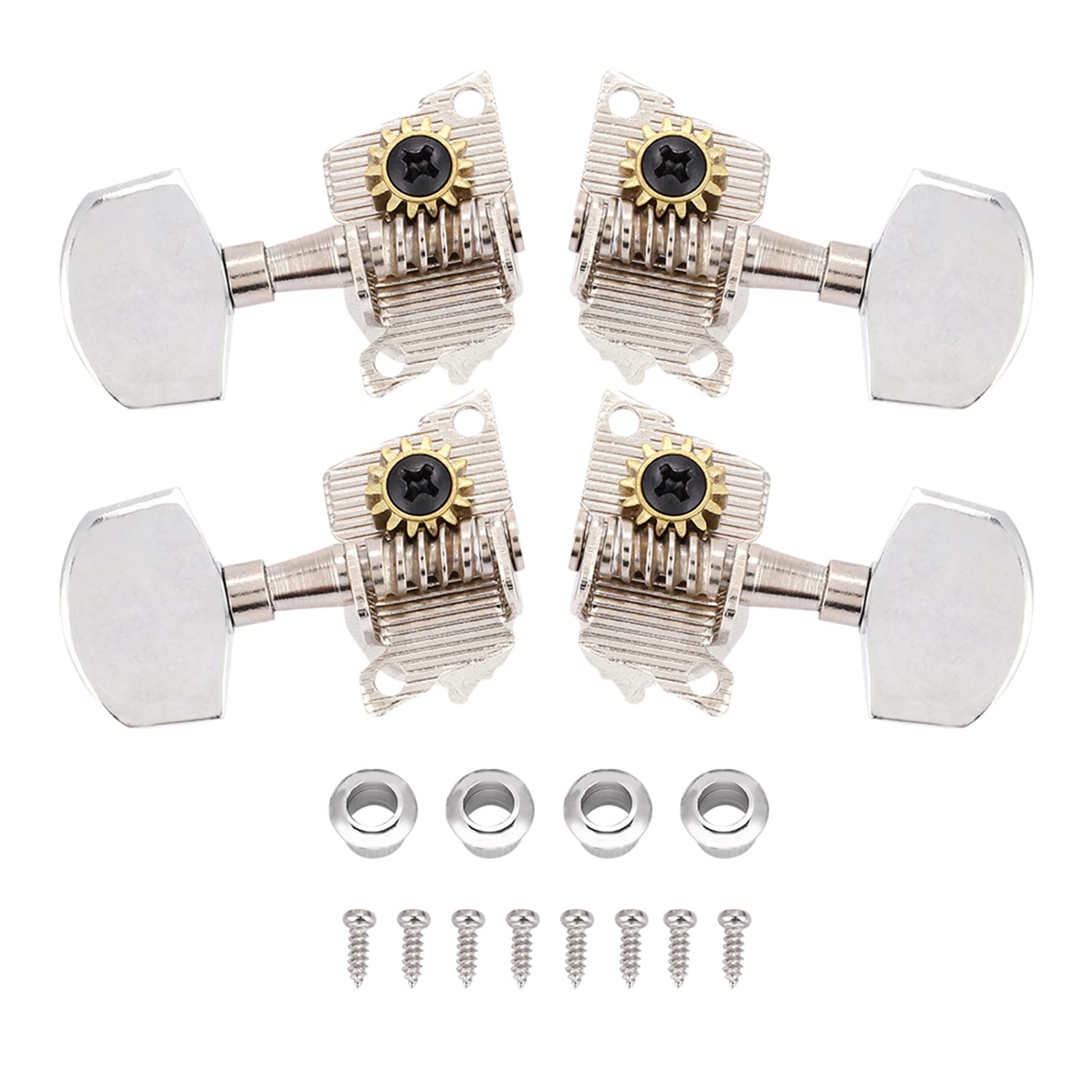 Photo 1 of KooingTech 1:14 Ukulele Tuning Pegs,2L2R Ukulele Tuning Peg, Ukulele Guitar Tuning Pegs Suitable for Most Ukulele Guitar Replacement Accessories