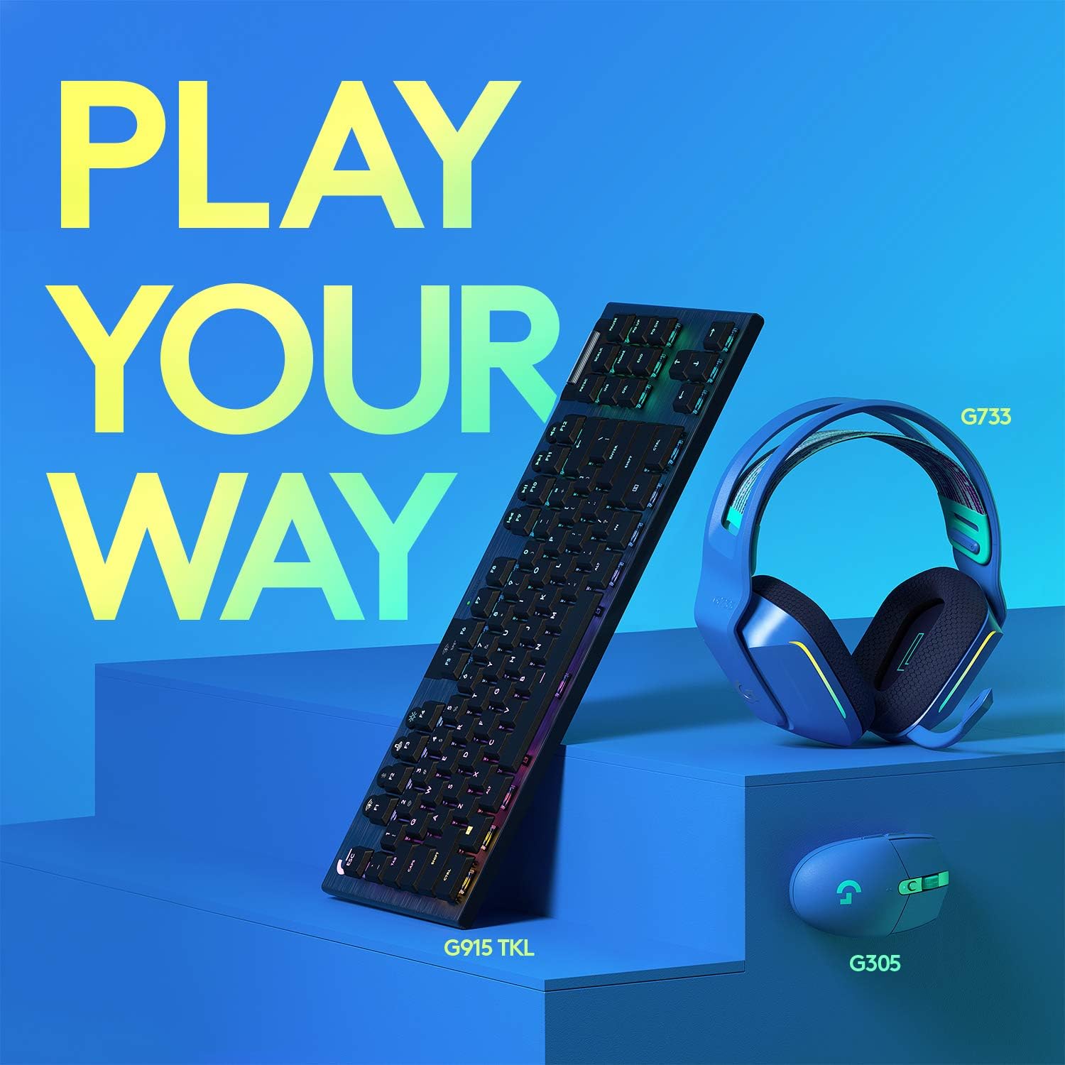 Logitech G305 LIGHSTPEED Wireless Gaming Mouse, Hero 12K Sensor, 12,000 DPI, Lightweight, 6 Programmable Buttons, 250h Battery Life, On-Board Memory, PC/Mac - Blue: Computers & Accessories