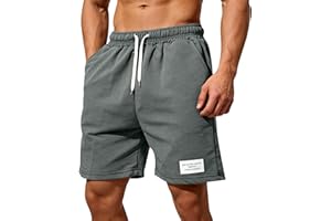 Mens Running Shorts Quick Dry Workout Shorts Gym Training Short with Pockets Casual Summer Drawstring Clothe