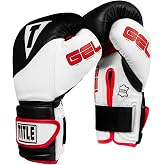 Title Boxing Gel Suspense Training Gloves, Black/White, 16 oz