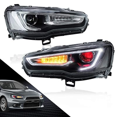 LED Headlights for Mitsubishi Lancer EVO X - Australia Ubuy