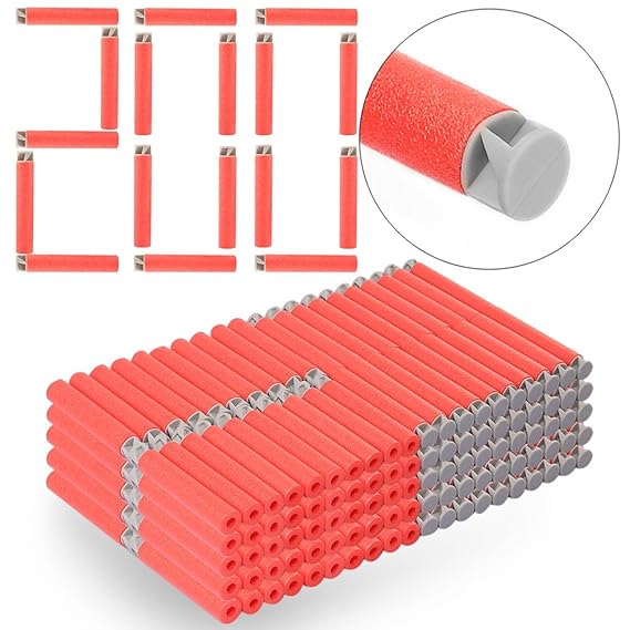 OviTop 200er Set Darts Pfeile für Nerf N-Strike Elite Disruptor, Stryfe, Firestrike, Rapidstrike, Retaliator, Elite Jolt, Mod