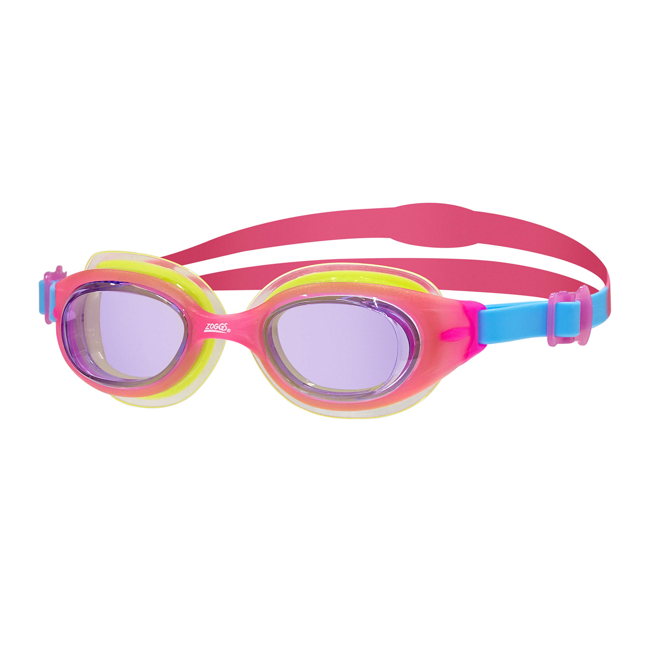 Zoggs Baby Little Sonic Air Swimming Goggles, Pink/Blue/Green/Tint, up to 6 years