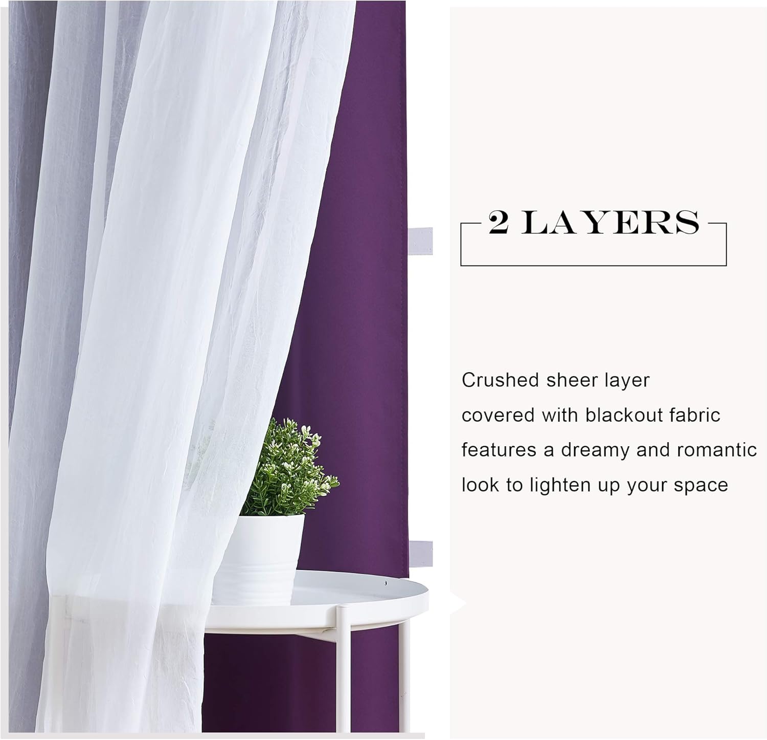 PONY DANCE Living Room Curtains - Window Treatments Grommet Top Blackout Curtains Crushed Sheer with Tie Backs for Home Decor 52 W x 84 L in, Royal Blue, One Pair: Home & Kitchen